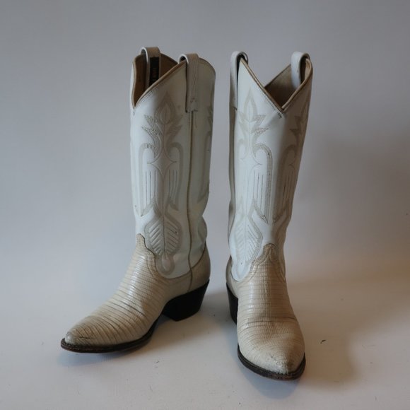 Dan Post Shoes - Dan Post White Heeled Boots